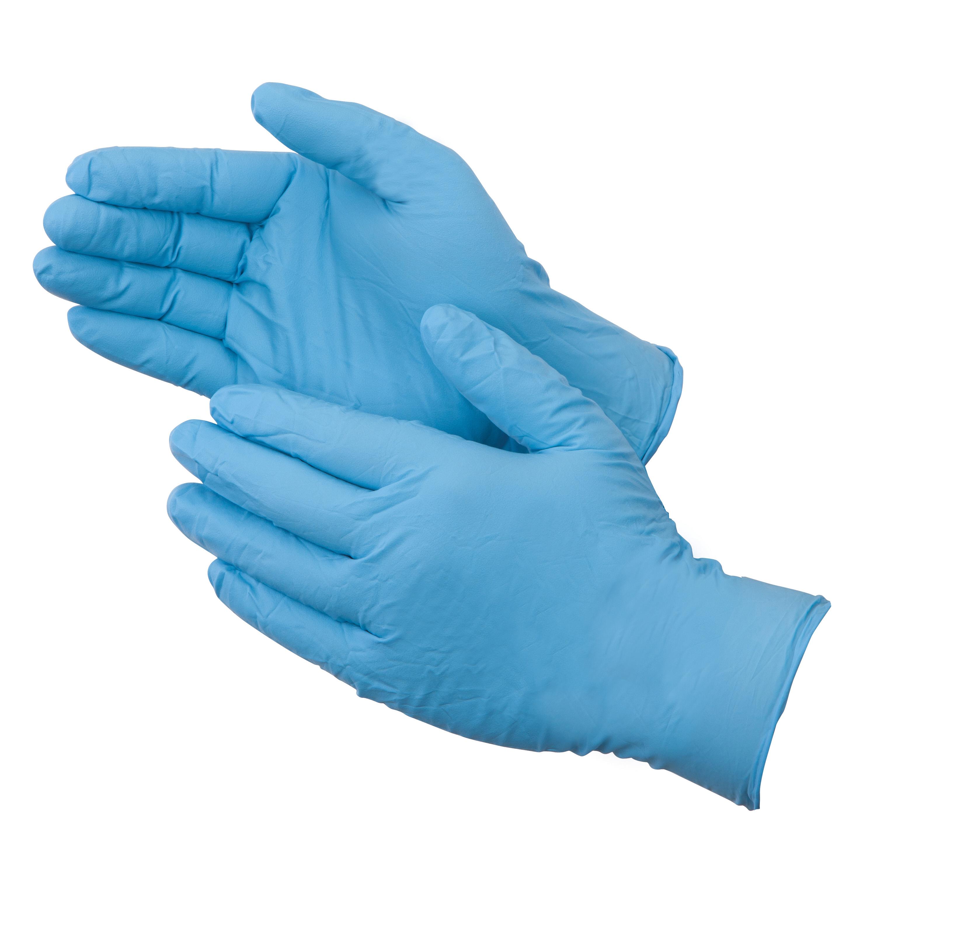 6 MIL POWDER FREE BLUE NITRILE 100/BX - Disposable Gloves